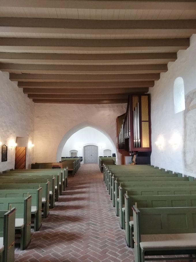 Kirkerummet i Lejrskov kirke.