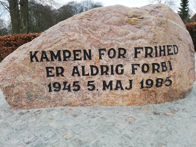 Stenen er rejst, som et minde om Alve'en og andre modstandsfolk. Mindestenen står ved Hvidkilde.